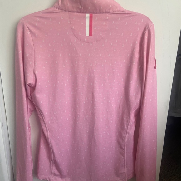 Rhoback quarter zip breast cancer pink women small - Picture 3 of 5